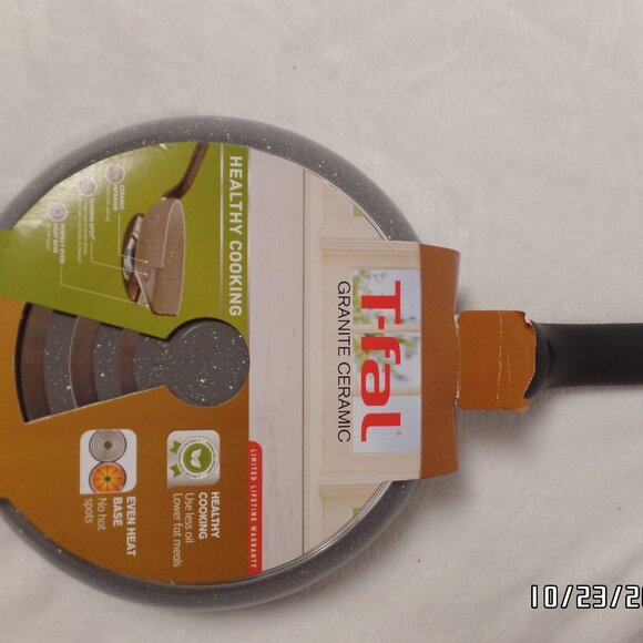T-Fal Granite Ceramic 8" Fry Pan Healthy Cooking NEW - Picture 3 of 6